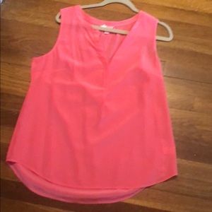 Pink/coral sleeveless Lilly Top